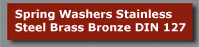 spring washers stainless steel brass bronze din 127 128